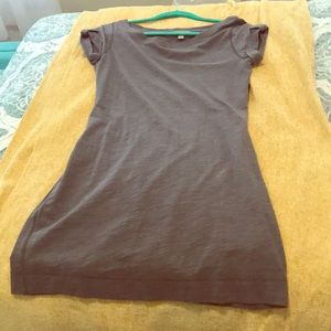 Banana republic petite grey t shirt dress